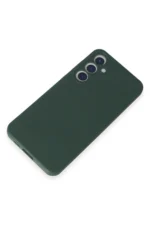 Uray store Samsung Galaxy A55 5G Kılıf First Silikon - Koyu Yeşil - Görsel 4