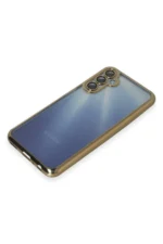 Uray store Samsung Galaxy A55 5G Kılıf Razer Lensli Silikon - Gold - Görsel 4