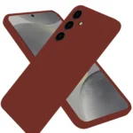 Uray store Samsung Galaxy A56 Kılıf First Silikon - Bordo
