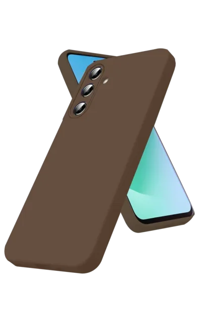 Uray store Samsung Galaxy A56 Kılıf First Silikon - Kahverengi