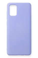 Uray store Samsung Galaxy A71 Kılıf Nano içi Kadife Silikon - Lila