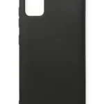 Uray store Samsung Galaxy A71 Kılıf Nano içi Kadife Silikon - Siyah