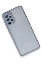 Uray store Samsung Galaxy A72 Kılıf Montreal Silikon Kapak - Gri - Görsel 2