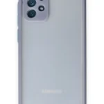 Uray store Samsung Galaxy A72 Kılıf Montreal Silikon Kapak - Gri