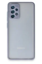 Uray store Samsung Galaxy A72 Kılıf Montreal Silikon Kapak - Gri