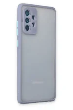 Uray store Samsung Galaxy A72 Kılıf Montreal Silikon Kapak - Gri - Görsel 3