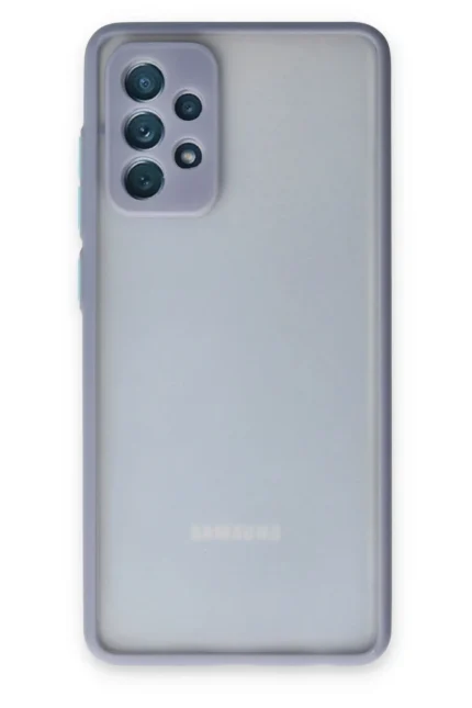 Uray store Samsung Galaxy A72 Kılıf Montreal Silikon Kapak - Gri