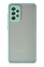 Uray store Samsung Galaxy A72 Kılıf Montreal Silikon Kapak - Turkuaz