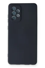 Uray store Samsung Galaxy A72 Kılıf Nano içi Kadife Silikon - Lacivert