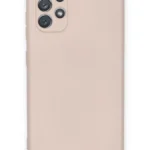Uray store Samsung Galaxy A72 Kılıf Nano içi Kadife Silikon - Pudra