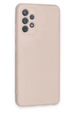 Uray store Samsung Galaxy A72 Kılıf Nano içi Kadife Silikon - Pudra - Görsel 3