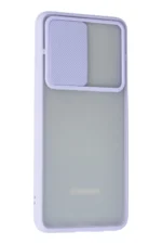 Uray store Samsung Galaxy A72 Kılıf Palm Buzlu Kamera Sürgülü Silikon - Lila - Görsel 3