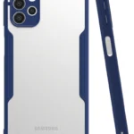 Uray store Samsung Galaxy A72 Kılıf Platin Silikon - Lacivert