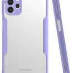 Uray store Samsung Galaxy A72 Kılıf Platin Silikon - Lila
