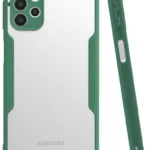 Uray store Samsung Galaxy A72 Kılıf Platin Silikon - Yeşil
