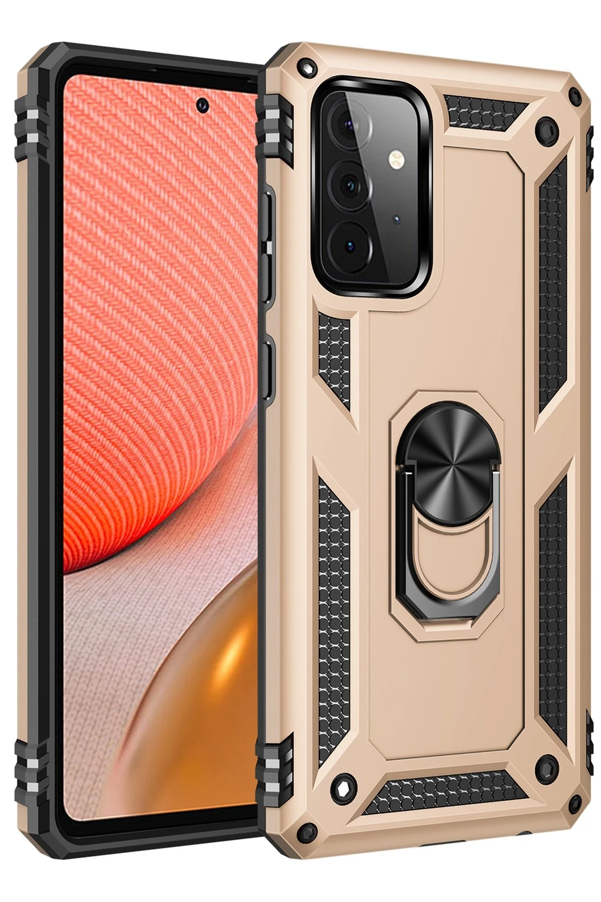 newface-samsung-galaxy-a72-kilif-sofya-yuzuklu-silikon-kapak-gold-default Uray store Samsung Galaxy A72 Kılıf Sofya Yüzüklü Silikon Kapak - Gold - Görsel 1