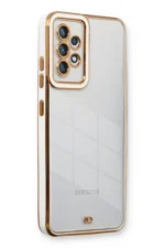 Uray store Samsung Galaxy A73 5G Kılıf Liva Lens Silikon - Beyaz