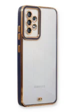 Uray store Samsung Galaxy A73 5G Kılıf Liva Lens Silikon - Mavi