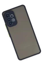 Uray store Samsung Galaxy A73 5G Kılıf Montreal Silikon Kapak - Lacivert - Görsel 2