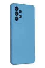 Uray store Samsung Galaxy A73 5G Kılıf Nano içi Kadife Silikon - Mavi - Görsel 2