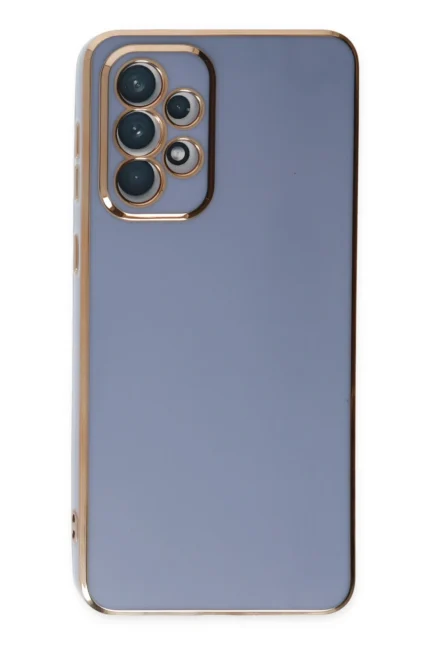 Uray store Samsung Galaxy A73 5G Kılıf Volet Silikon - Mavi