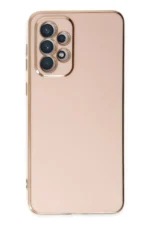 Uray store Samsung Galaxy A73 5G Kılıf Volet Silikon - Pembe