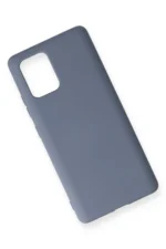 Uray store Samsung Galaxy A91 / S10 Lite Kılıf Nano içi Kadife Silikon - Gri - Görsel 3