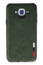 Uray store Samsung Galaxy J7 Kılıf Loop Deri Silikon - Yeşil