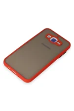 Uray store Samsung Galaxy J7 Kılıf Montreal Silikon Kapak - Kırmızı - Görsel 4