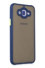 Uray store Samsung Galaxy J7 Kılıf Montreal Silikon Kapak - Lacivert - Görsel 2