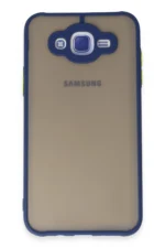 Uray store Samsung Galaxy J7 Kılıf Montreal Silikon Kapak - Lacivert