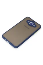 Uray store Samsung Galaxy J7 Kılıf Montreal Silikon Kapak - Lacivert - Görsel 4