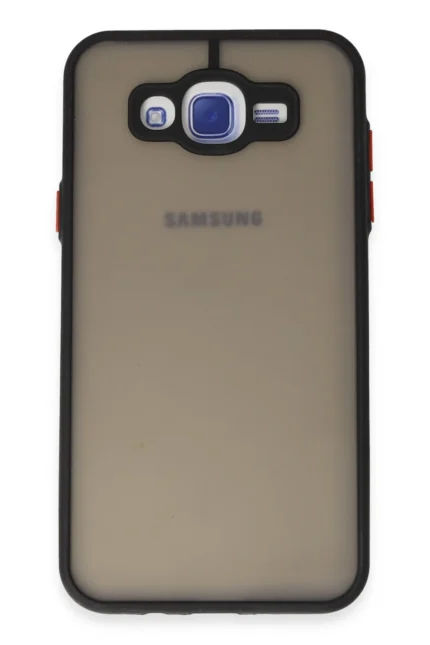 Uray store Samsung Galaxy J7 Kılıf Montreal Silikon Kapak - Siyah