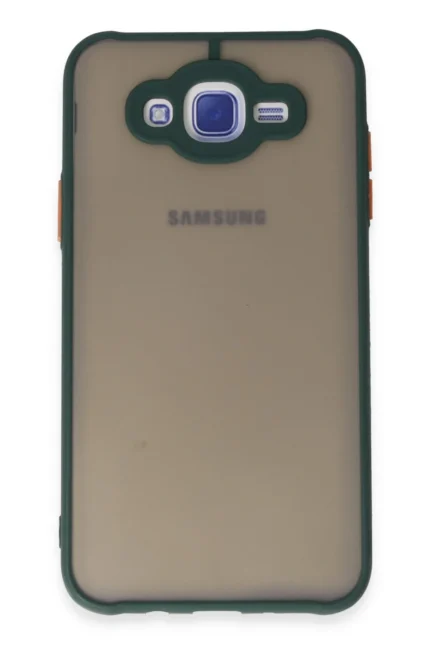 Uray store Samsung Galaxy J7 Kılıf Montreal Silikon Kapak - Yeşil
