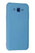 Uray store Samsung Galaxy J7 Kılıf Nano içi Kadife Silikon - Mavi - Görsel 3