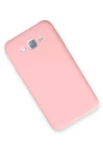 Uray store Samsung Galaxy J7 Kılıf Nano içi Kadife Silikon - Pudra - Görsel 2