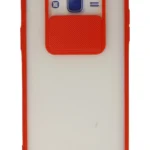 Uray store Samsung Galaxy J7 Kılıf Palm Buzlu Kamera Sürgülü Silikon - Kırmızı