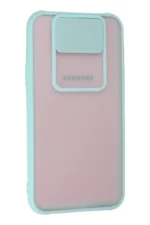 Uray store Samsung Galaxy J7 Kılıf Palm Buzlu Kamera Sürgülü Silikon - Turkuaz - Görsel 2