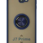 Uray store Samsung Galaxy J7 Prime Kılıf Montreal Yüzüklü Silikon Kapak - Lacivert