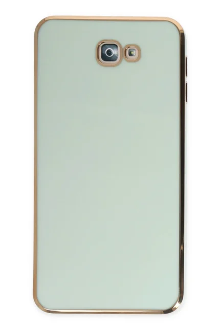 Uray store Samsung Galaxy J7 Prime Kılıf Volet Silikon - Açık Yeşil