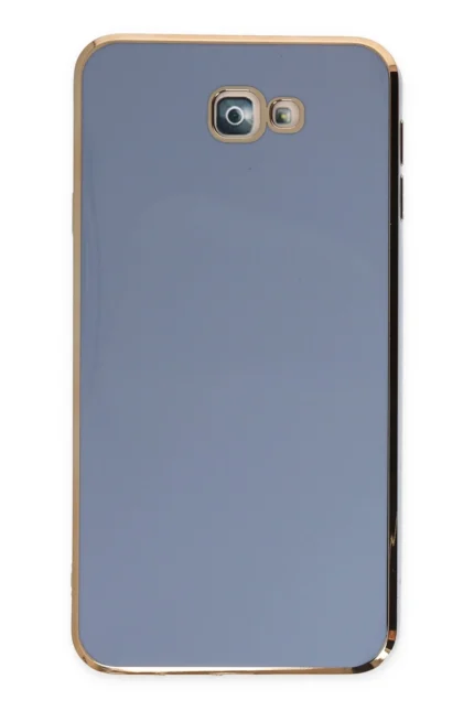 Uray store Samsung Galaxy J7 Prime Kılıf Volet Silikon - Mavi