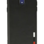 Uray store Samsung Galaxy J7 Pro / J730 Kılıf Loop Deri Silikon - Siyah