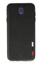 Uray store Samsung Galaxy J7 Pro / J730 Kılıf Loop Deri Silikon - Siyah