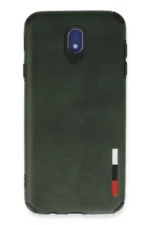 Uray store Samsung Galaxy J7 Pro / J730 Kılıf Loop Deri Silikon - Yeşil