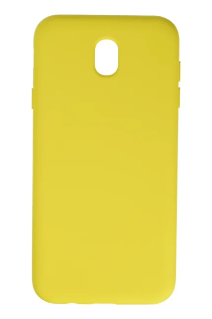 Uray store Samsung Galaxy J7 Pro / J730 Kılıf Nano içi Kadife Silikon - Sarı