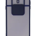 Uray store Samsung Galaxy J7 Pro / J730 Kılıf Palm Buzlu Kamera Sürgülü Silikon - Lacivert