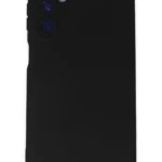 Uray store Samsung Galaxy M14 5G Kılıf Nano içi Kadife Silikon - Siyah