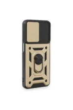 Uray store Samsung Galaxy M14 5G Kılıf Pars Lens Yüzüklü Silikon - Gold - Görsel 2