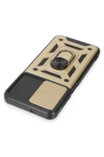 Uray store Samsung Galaxy M14 5G Kılıf Pars Lens Yüzüklü Silikon - Gold - Görsel 6