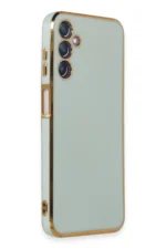 Uray store Samsung Galaxy M14 5G Kılıf Volet Silikon - Açık Yeşil - Görsel 2